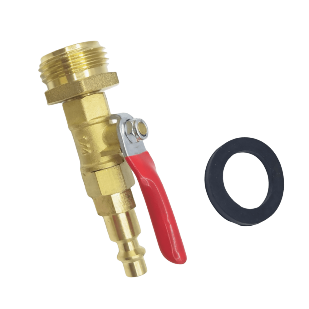 Brass Winterize Blowout Adapter Convenient Anti-Freezing Method, Heavy-Duty Construction, For Rv/Camper/Boat 9028731933009