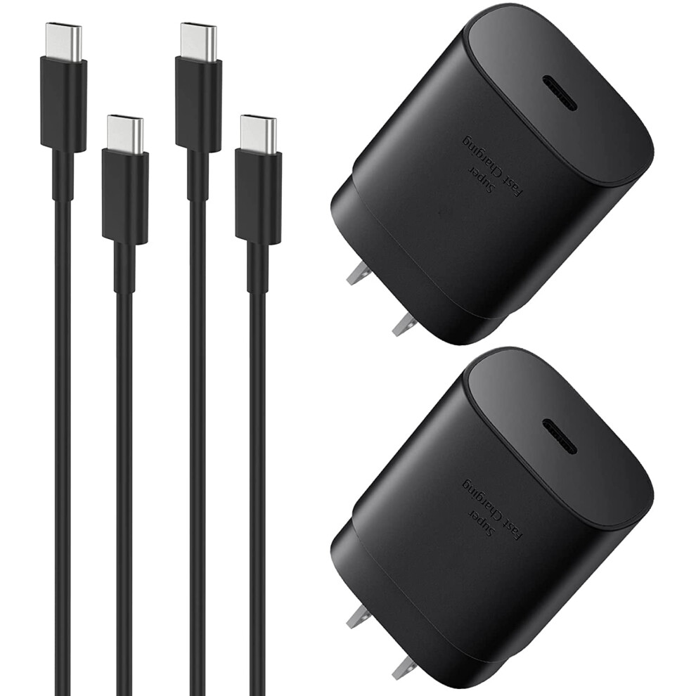 25W Usb-C Fast Charger With 5Ft Cable, Compatible With Samsung Galaxy S22/S21/S20/Note/Z Fold 3 9479868940376