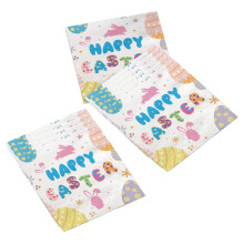 16Pcs Easter Paper Napkins – Egg Design, Multicolor Watercolor, Disposable Guest Napkins for Party, Dinner, Bathroom – Compatible with Easter