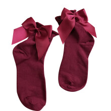 Socks Soft Breathable Cotton Adorable Short Socks for Low Shoes,Wine Red Wine Red