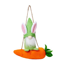 Pasen konijn dwerg pop decoratie pluche knuffel hangend-Groente