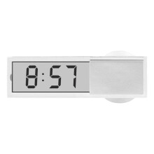 LCD Car Temperature Thermometer with Electric Clock and Suction Cup Hot M1