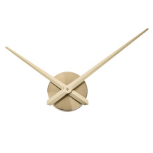 DIY Modern 3D Clock Hands for Wall Decor with Quartz Movement Golden Color Suitable for Smooth