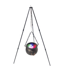 Sound-Activated 31.4" Outdoor Witch Cauldron with LED Lights & Spooky Sounds – Compatible with Hocus Pocus Theme