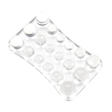 Poggiapolsi trasparente in gel di cristallo per mouse, tappetino da scrivania impermeabile, morbido cuscino per tastiera – Compatibile con tutte le