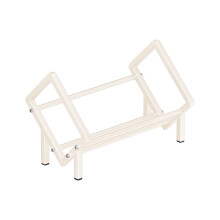 Estante de mesa em aço inoxidável - Organizador de mesa e suporte para arquivos, decoração que economiza espaço para escritório/estúdio/sala