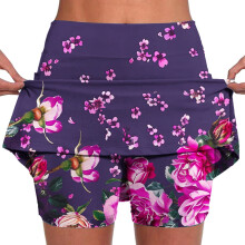 Summer Shorts Skirts for Women Floral Print Mid-waist Sports Skirts Swimsuit Bottom, Size S-5XL