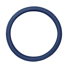 E-36 Navy Universal Antislip Car Steering Wheel Cover Sports Design Thin Handle Comfort Grip High Low Temperature Resistant