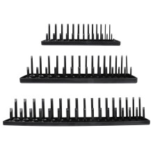 HEMOTON 3 Pcs Rack Socket Holder Mechanic Organization Tray