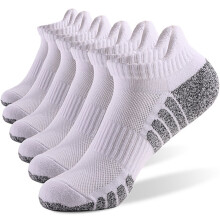 Women's Athletic Socks, 6 Pairs Men Women Low Canister Take A WalkTowel Cotton Breathable Socks