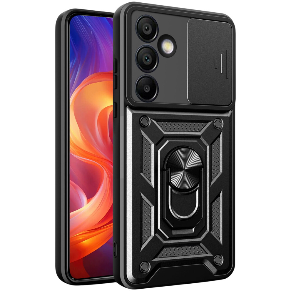Military-Grade Shockproof Case For Samsung Galaxy S25: Slide Lens Cover & Rotating Kickstand Â Compatible With S25 9479868008137