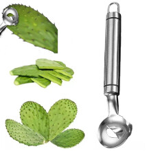 Schällöffel, multifunktionales Schälwerkzeug aus Edelstahl und Nudelschneider, Küchenhelfer