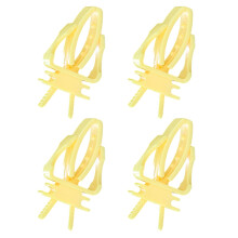 Plastic Bird Feeder Clips For Cage Fruits Vegetables Snacking And Play Holders Diet Clip 4PCS