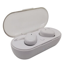 Lightweight True Wireless Earbuds with Charging Case – Bluetooth 5.0, Music/Call Controls, 5H Battery, Deep Bass, for Running/Workouts, White