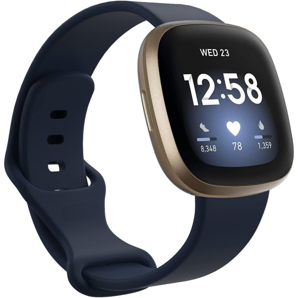Soft Silicone Band Compatible With Fitbit Versa 4/Versa 3/Sense Â Quick Fit Replacement Watch Strap 9479868080645