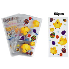 50-Pc Easter Gift Bags Assortment – 4 Styles, Drawstring Ties, Compatible with Cookies, Candy & Small Toys, Ideal for Classroom & Egg Hunts