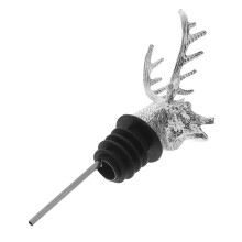 Bottle Pourer Caps Deer Head Shaped Zinc Alloy Pouring Spouts for Bars 1Pcs