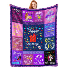 15th Birthday Blanket Gift for Girls – 50x60in Quinceanera & Teen Birthday Decor, Compatible with All Beds