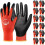 Work Gloves for Men PU-Coated Grip 3-Pair Black L 1