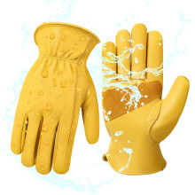 Cowhide Work Gloves for Men and Women Reinforced 1 Pair