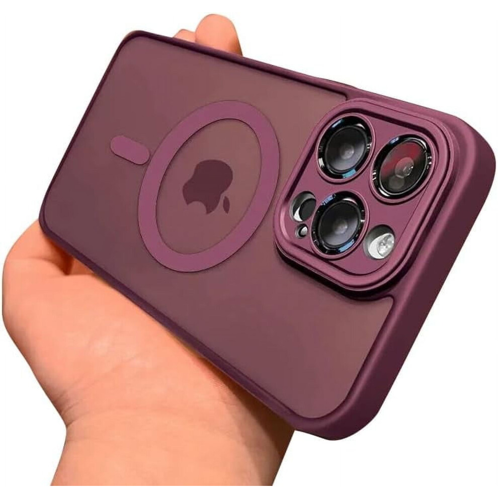 Magnetic Iphone 15 Plus Case Â Magsafe Compatible, Military Drop-Proof, Bumper Lens Protection, Translucent Matte Frosted 9479868079472