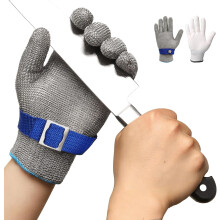 SlicePro snijbestendige handschoen van roestvrij staalgaas