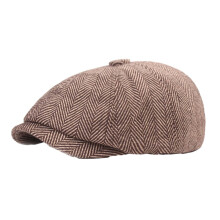 Casquette style britannique, kaki, idéale pour l'hiver et le printemps.