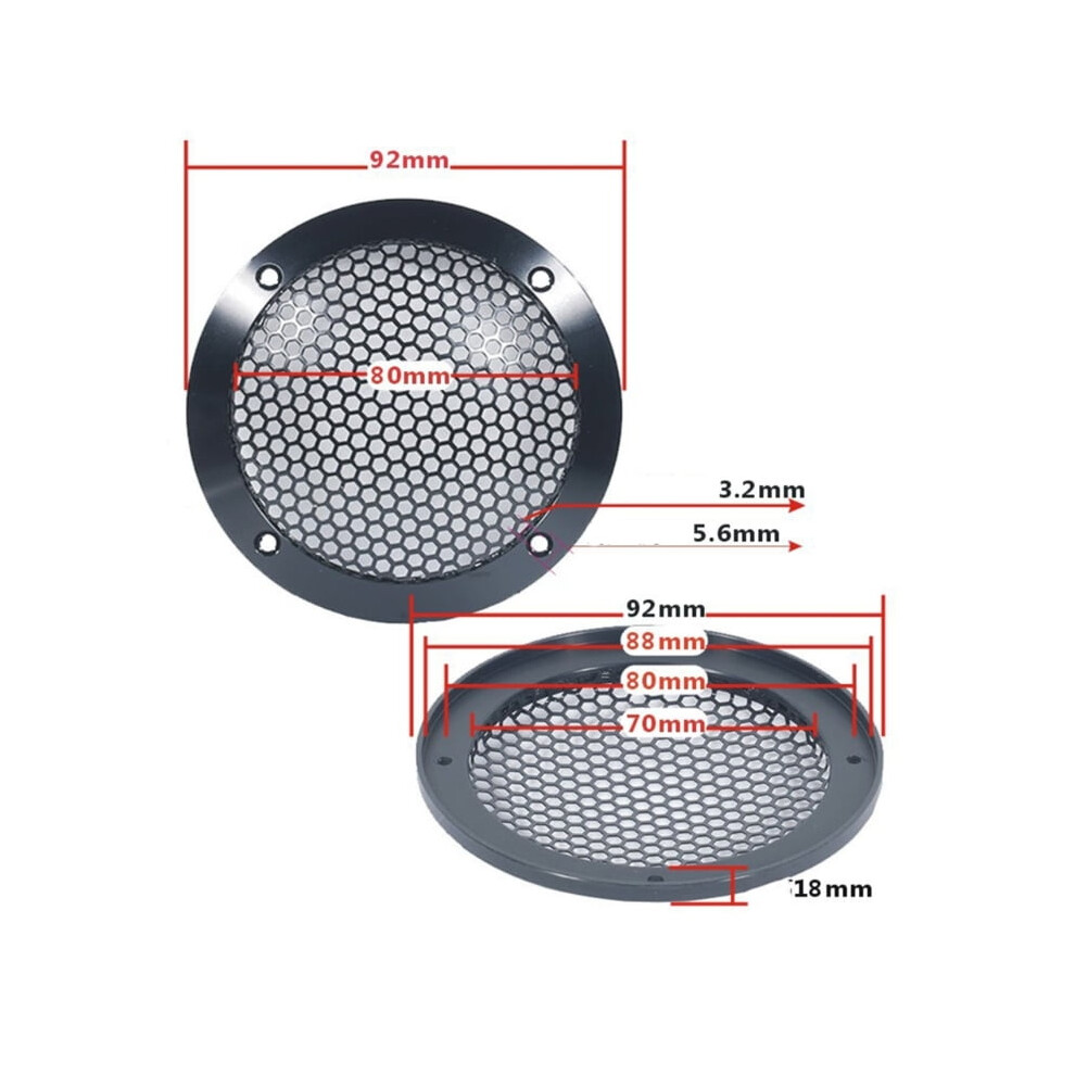 Solid Car Speaker Grill Cover For Car Sounds Refitting Speaker Decors Circles 9479868940727