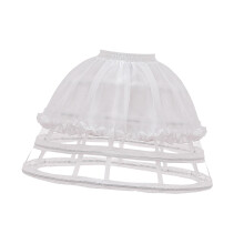 Reifrock, Petticoat, Krinolinen-Unterrock, Pannier für Abschlussball, Cosplay-Kleid, Weiß