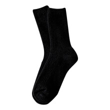 iOPQO wintersokken voor dames, wollen sokken voor dames, korte sokken voor dames, lage sokken voor dames, warme sokken voor dames, zwart, one size