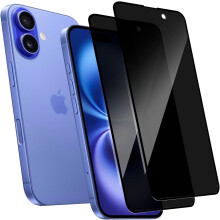 2 sztuki folii ochronnej na ekran zapewniającej prywatność, kompatybilnej z iPhone'em 16 Plus 9H Szkło ochronne hartowane 9D Folia o pełnym