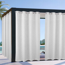 Waterproof & Windproof Outdoor Curtains with Grommets, Thermal Insulated, Blackout, Privacy – Compatible with Porch, Pergola, Gazebo