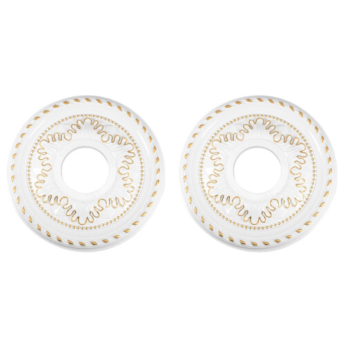 2Pcs Multi ABS Ceiling Light Medallion Decorative Ceiling Fan Ring 2