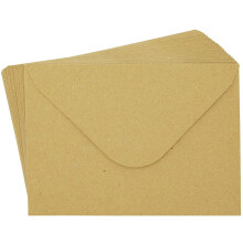 Envelopes Kraft para Convites, Dimensões 4,6 x 6,3 polegadas, Ótimos para Festas e Diversas Ocasiões (Pacote com 50) - Perfeitos para suas