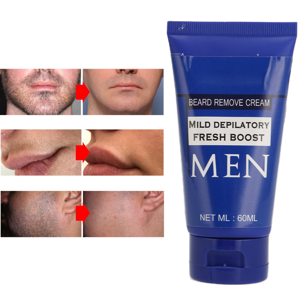 Cream Gentle Hair Removal For Men 60Ml - Safe, Non-Irritating Depilatory