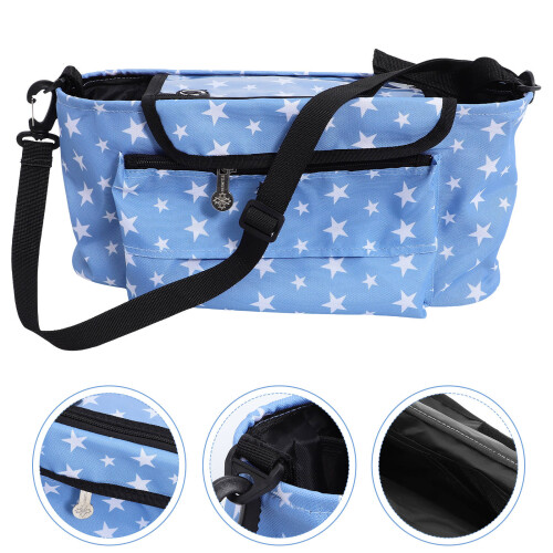 Universal Baby Stroller Organizer Blau Schultertasche Polyester 2