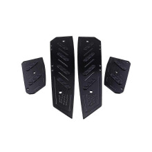 Motorcycle Step Footpads Pedal Plate Cover for Forza 300 Forza300 Mf13 Mf 13 2018 2019 2020(black)