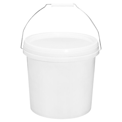 Cubo De Plástico Con Tapa Y Asa Para Granja 2