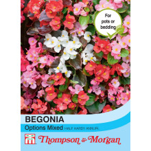 Thompson & Morgan - Flowers - Begonia Semperflorens Options Mixed - 750 Seed