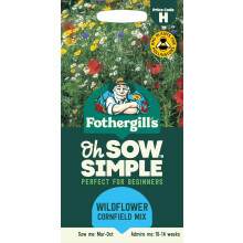 Fothergill's Oh Sow Simple, Wildflower Cornfield Mix Flower Seeds, Sow: Mar-Oct, Mixed Colors