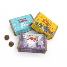 SEEDBALL Wildflower Seed Bombs (Pack of 3, 6 Balls Per Box) | Eco Friendly British Wild Flower Seed Mix for Bees, Birds & Garden Wildlife | Gardening