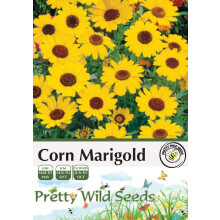 Corn Marigold Seeds in Pictorial Packet - 5g