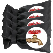 Outdoor Faucet Covers for Winter,4 Pack Faucet Cover Freeze Protection,Insulated Anti-Freeze Waterproof Material,Reusable Faucet Cover Socks for Vario