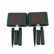 2PCS Solar Repellent Cat Repeller Scarer Dual Ultra Deterrent Garden Animal Chaser