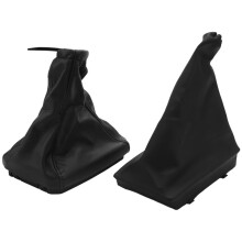 Car Shift Boot Shift Dust Cover Leather Gear Shift Cover with Handbrake Boot for CORSA C TIGRA B COMBO C 1