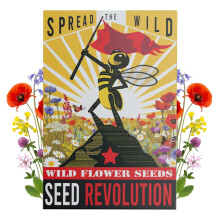 Seed Revolution - 15 Varieties Wildflower Seeds - Spread The Wild Seed Pack- Wild Flower Seeds for Planting UK - Native Gardening Gifts - Grow a