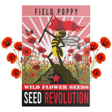 Seed Revolution - Common Red Flanders Poppy Wildflower Seeds - Field Poppy Seeds for Planting UK - Easy to Grow Flower Seeds for Bees & Pollinators -