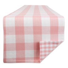 DII Gingham Check, Pink, 14x72