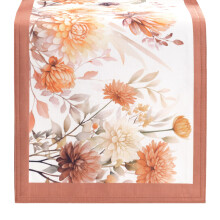 Elrene Home Fashions Autumn Blooms Fall/Thanksgiving Console Centerpiece or Table Runner, 13"x70"
