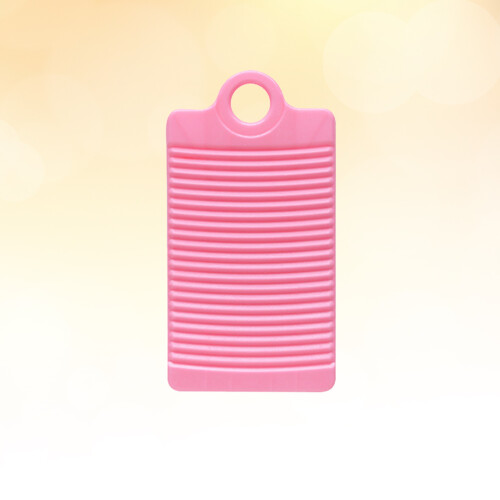 Pink Mini Plastic Laundry Board Home Washboard Easy Use 2